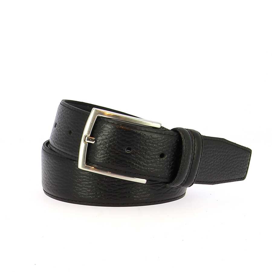 broeksriem met korrelprint zwart