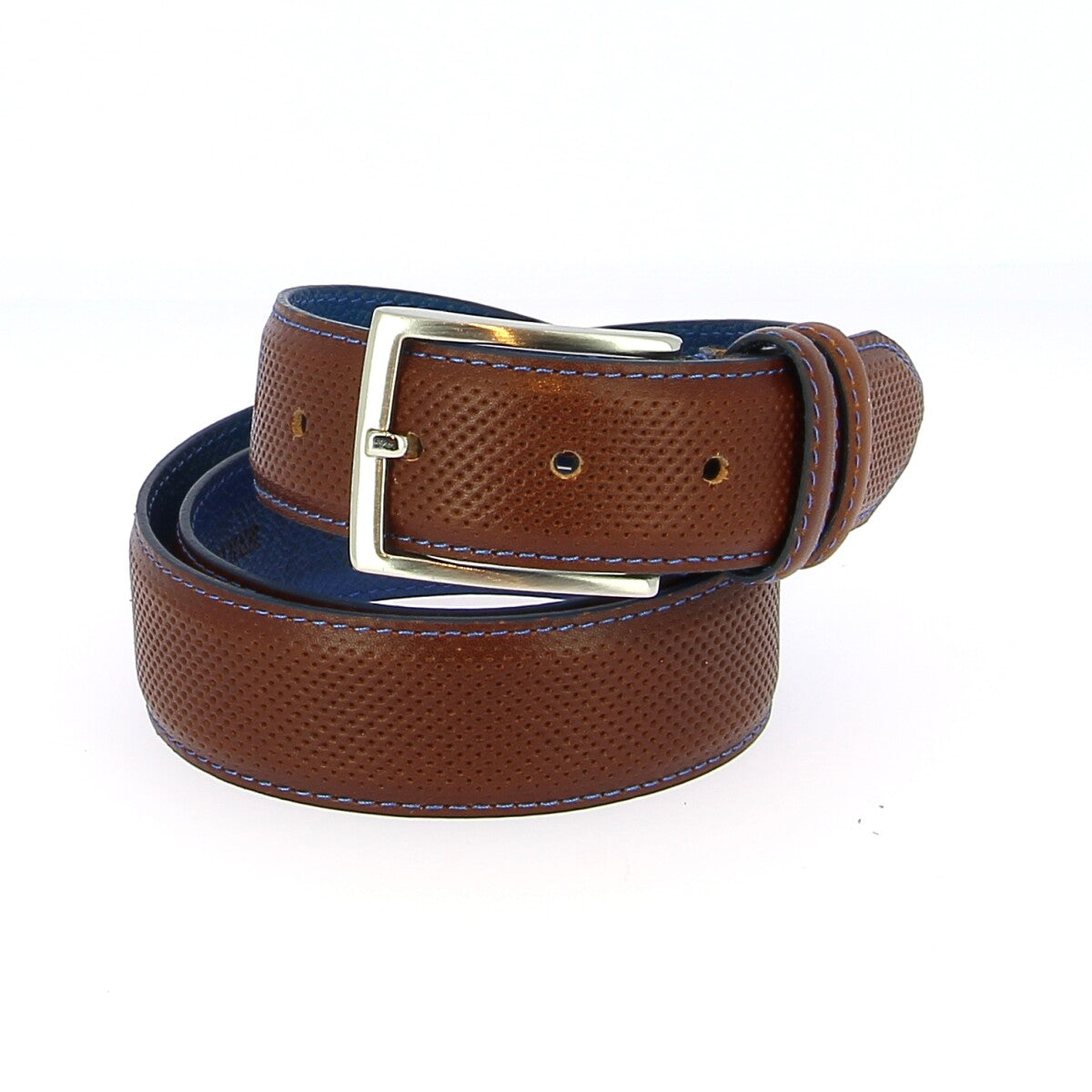 Broeksriem 0489/35 met stiksel - 100% volnerf leder