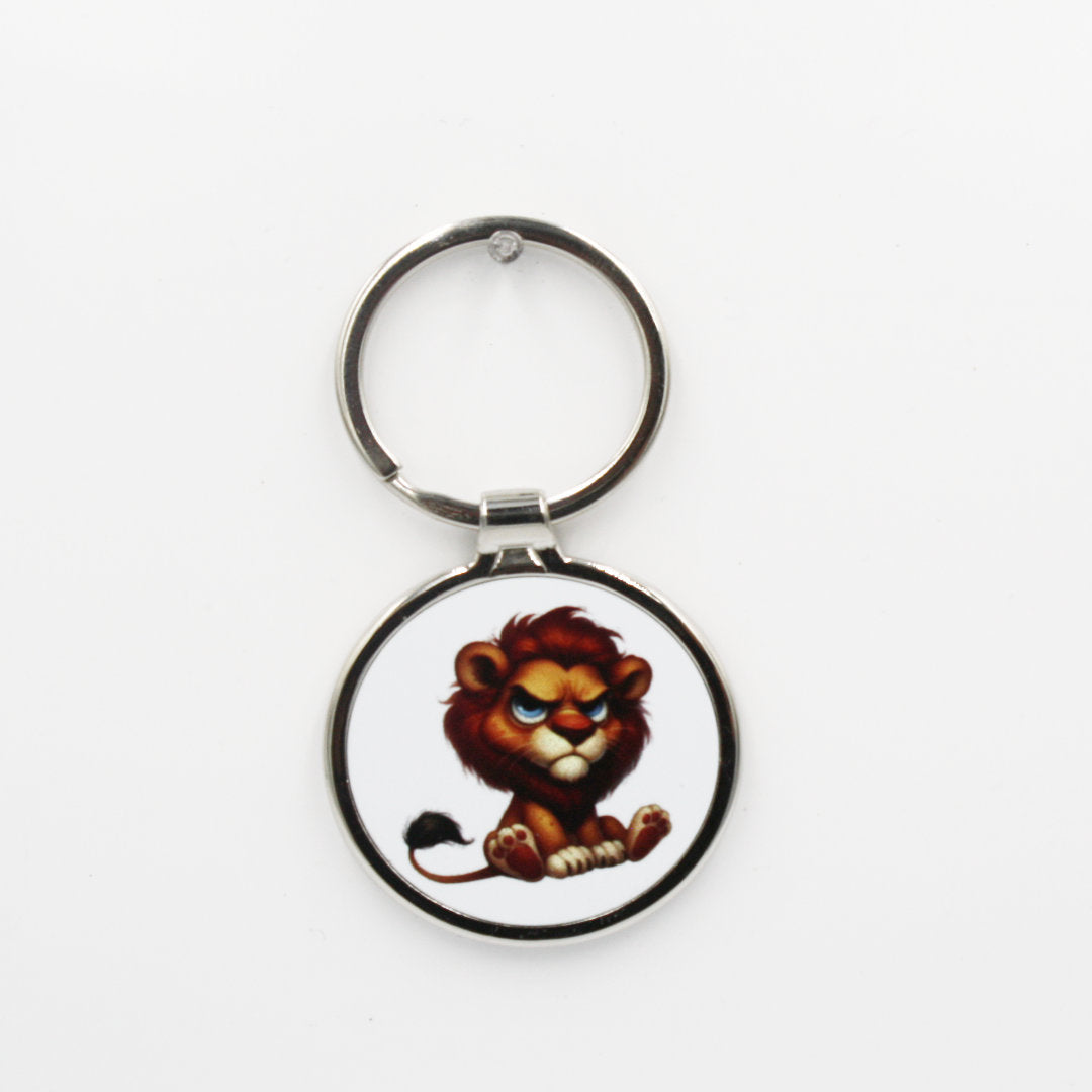 boze leeuw sleutelhanger