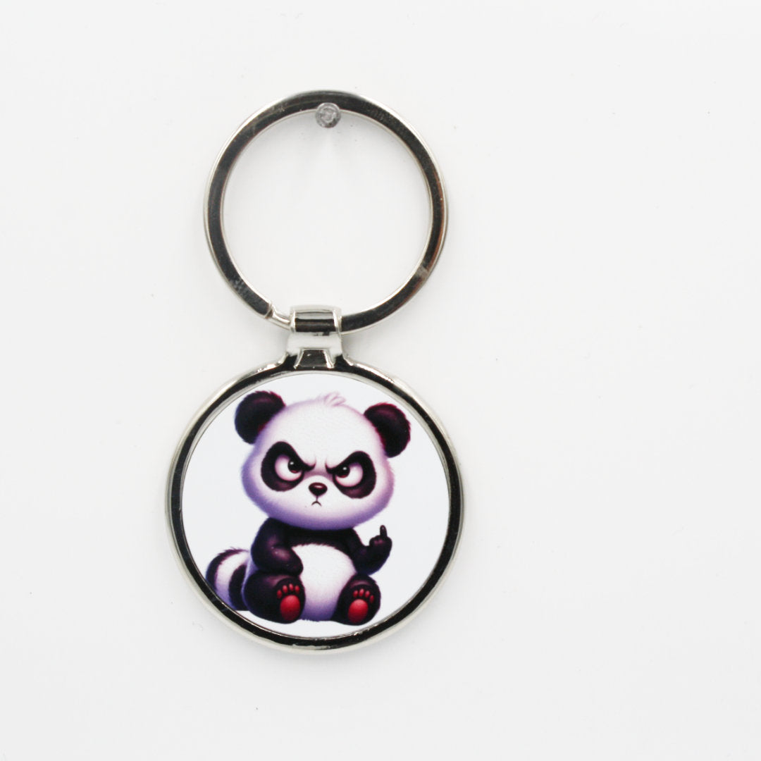 boze panda sleutelhanger