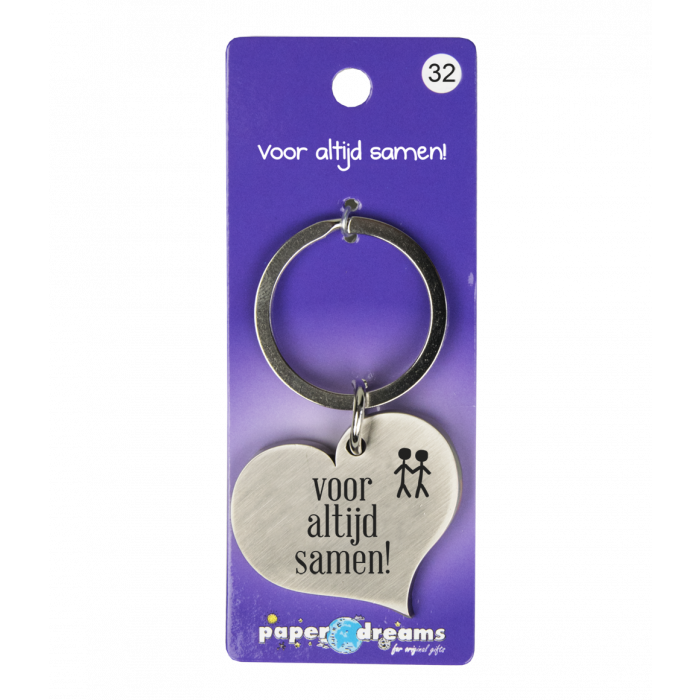 Hartje met tekst: Voor altijd samen