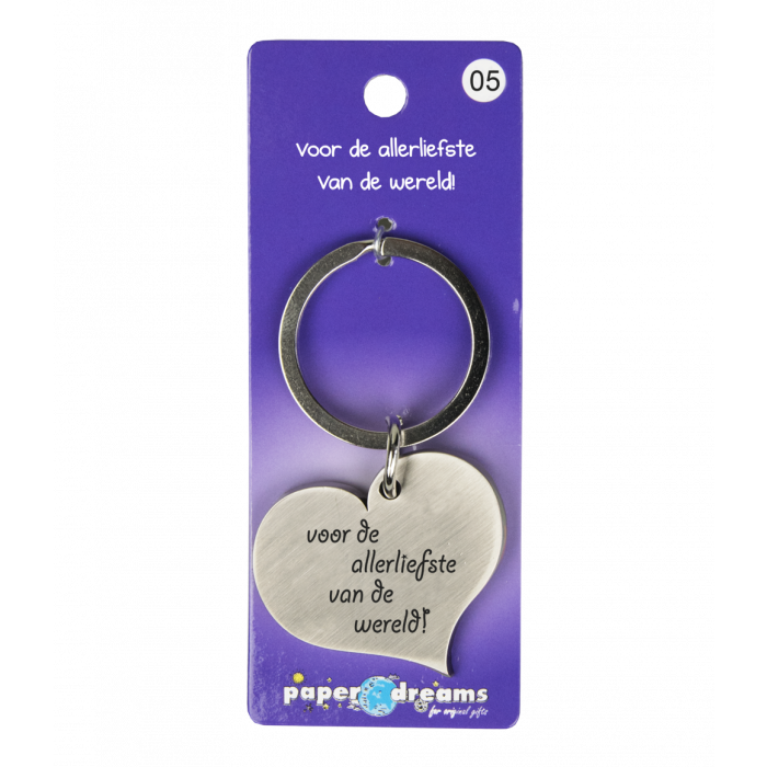 Hartje met tekst: Voor de allerliefste