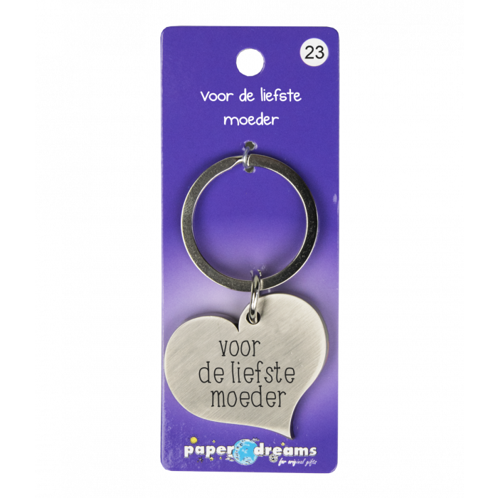 Hartje met tekst: Voor de liefste moeder