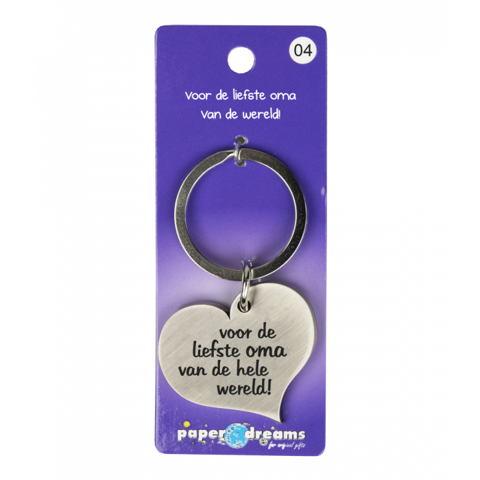 Hartje met tekst: Voor de liefste oma