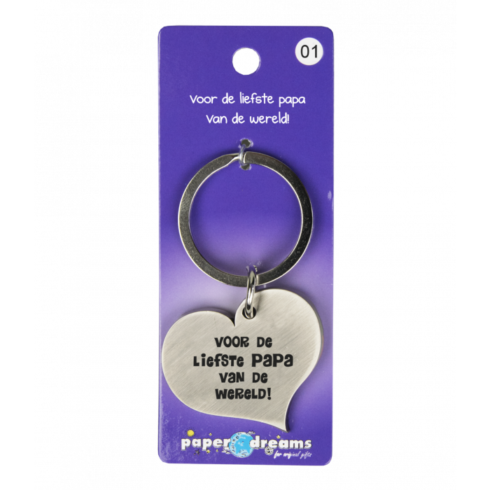 Hartje met tekst: Voor de liefste papa