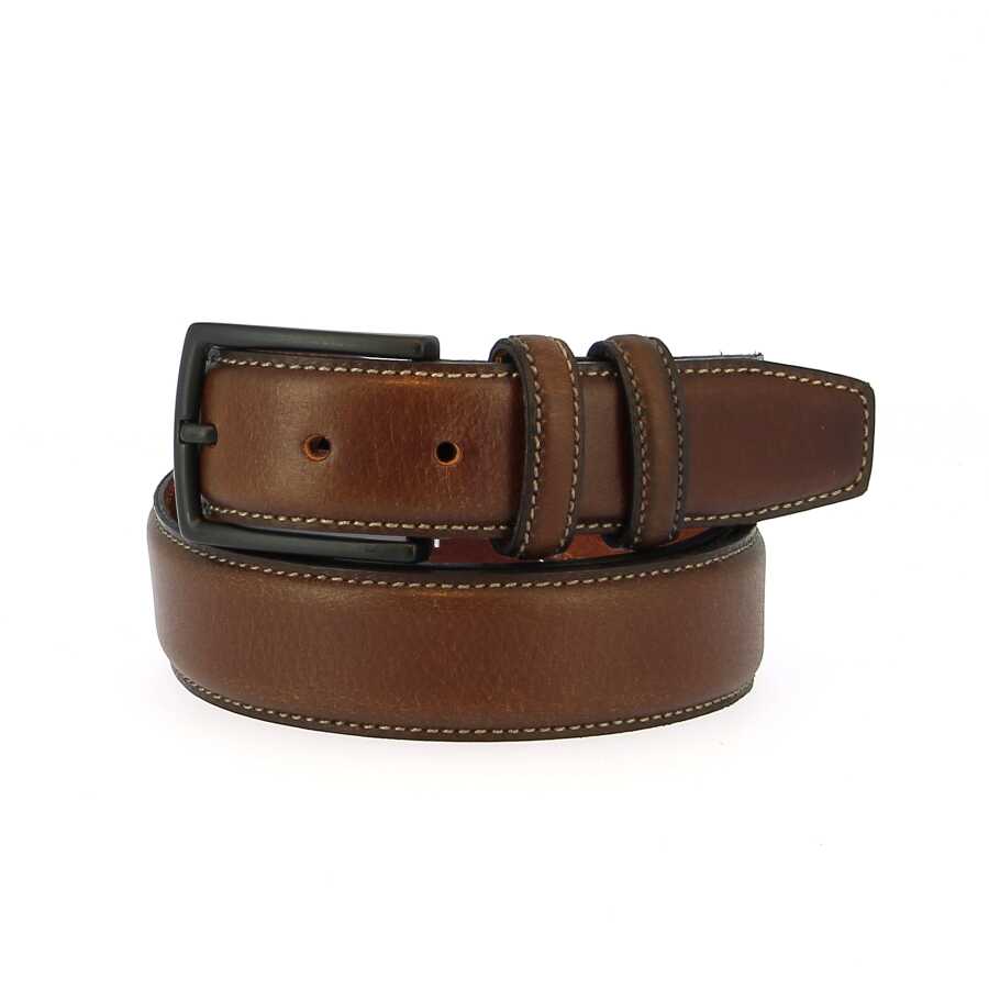 broeksriem 0008 35mm donker bruin