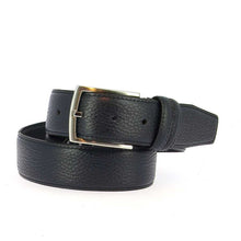 broeksriem met korrelprint donker blauw