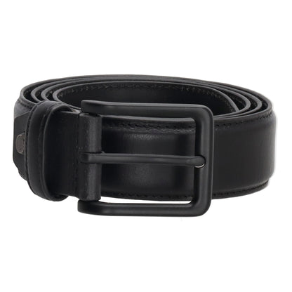 zwarte broeksriem met zwarte gesp