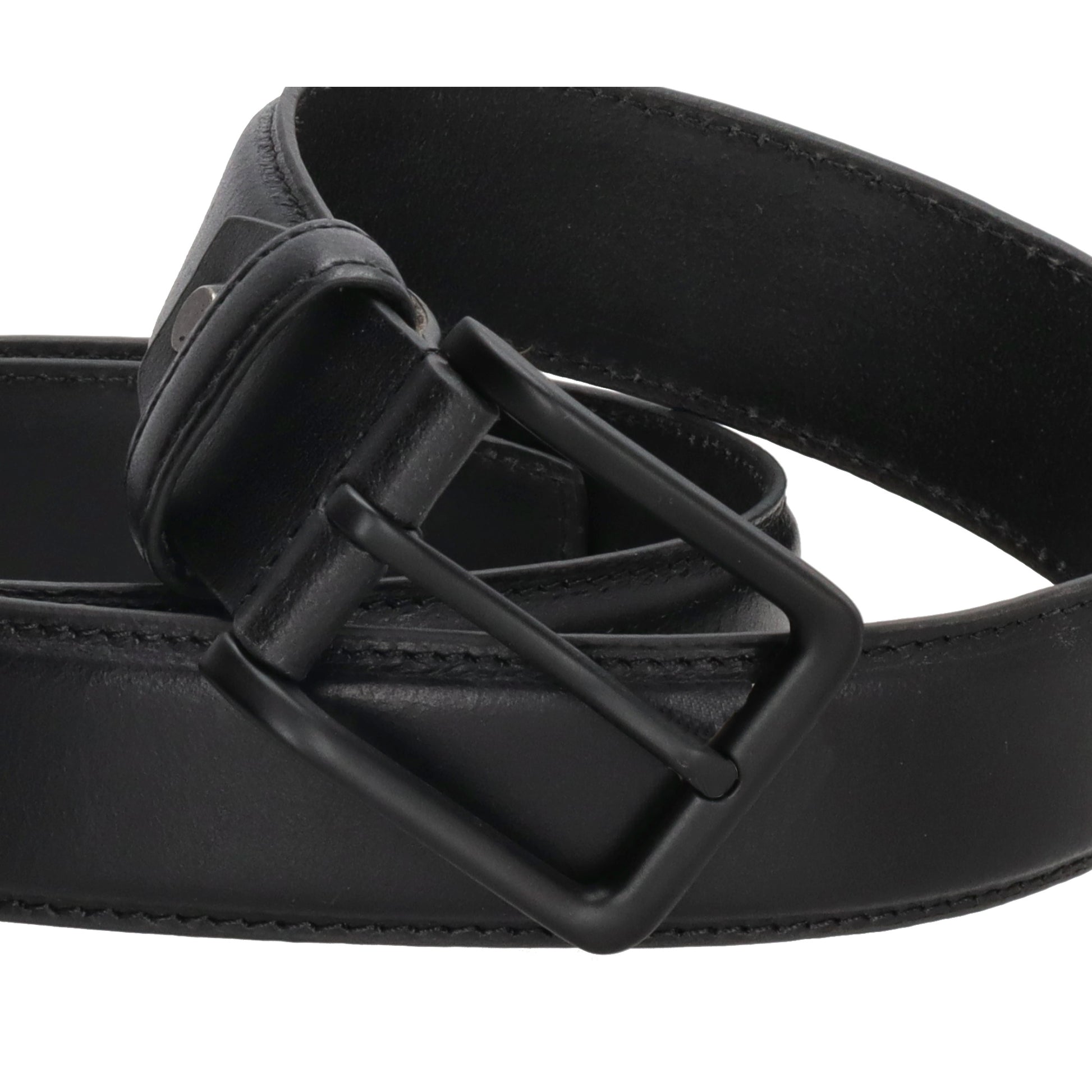 zwarte broeksriem met zwarte gesp