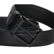 zwarte broeksriem met zwarte gesp