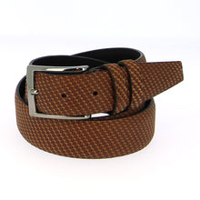 Broeksriem 2512 - Nubuck 100% leder met luxeprint