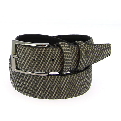 Broeksriem 2512 - Nubuck 100% leder met luxeprint