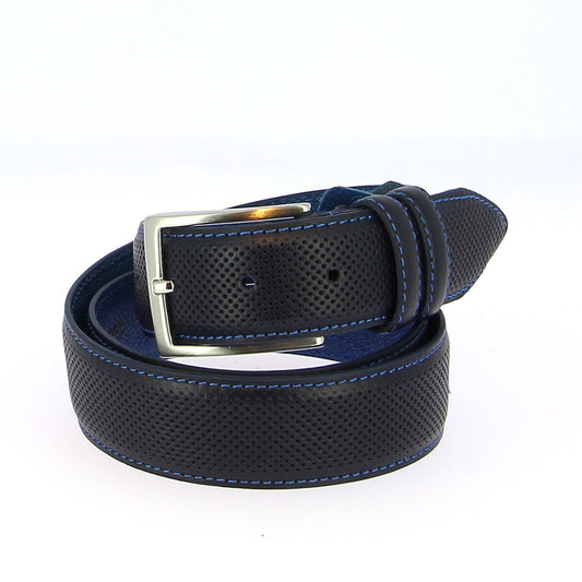 Broeksriem 0489/35 met stiksel - 100% volnerf leder