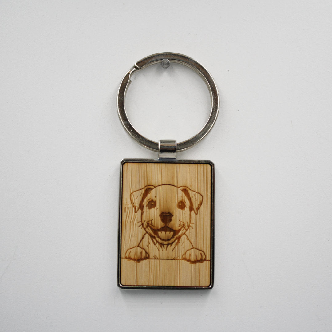 amerikaanse stafford sleutelhanger