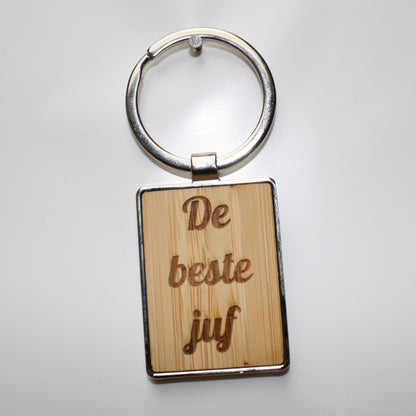 sleutelhanger beste juf
