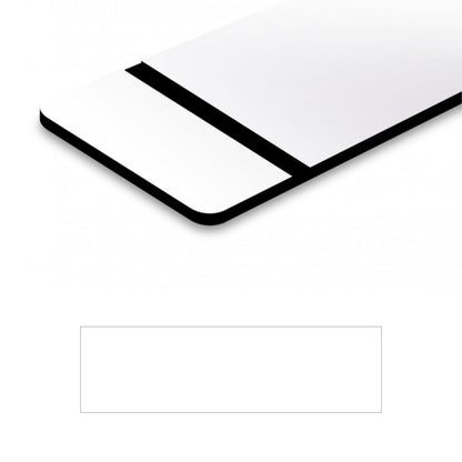 Kunststof naamplaat met huisnummer - 100 x 20 mm - dikte 1,6mm