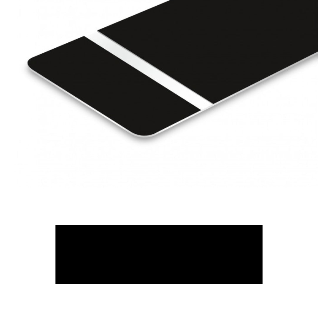 Kunststof naamplaat met huisnummer - 100 x 20 mm - dikte 1,6mm