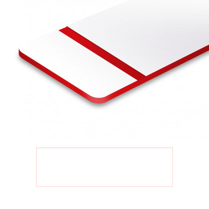 Kunststof naamplaat met huisnummer - 100 x 20 mm - dikte 1,6mm