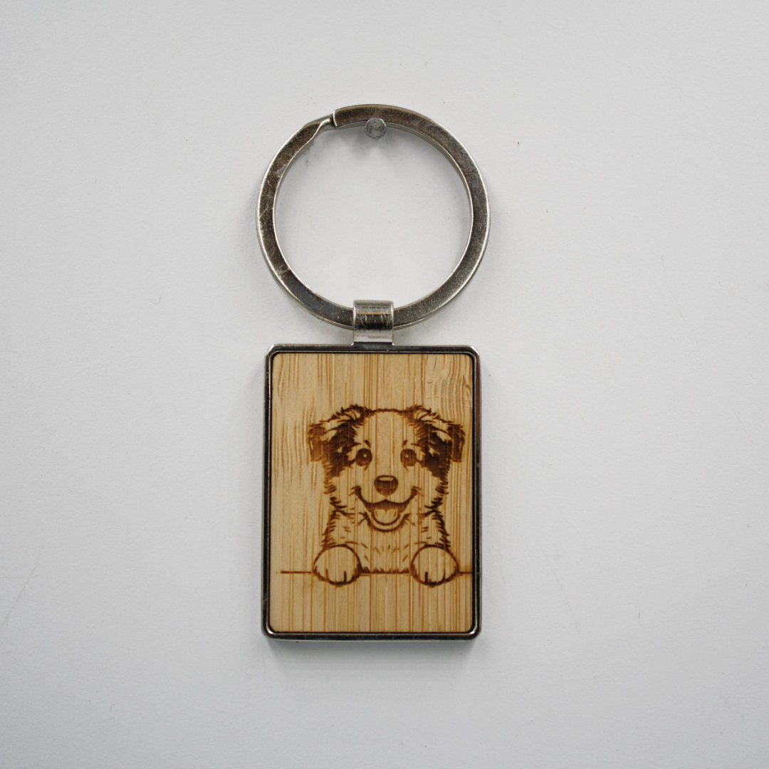 border collie sleutelhanger