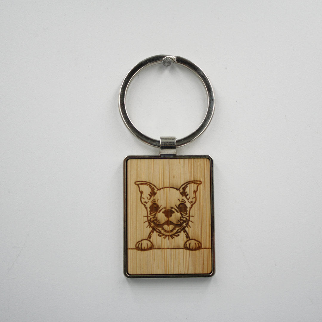 boston terrier sleutelhanger