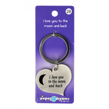 sleutelhanger - i love you to  the moon