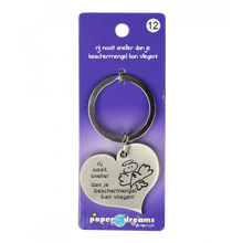 Hartje met tekst: Rij nooit sneller dan je beschermengel