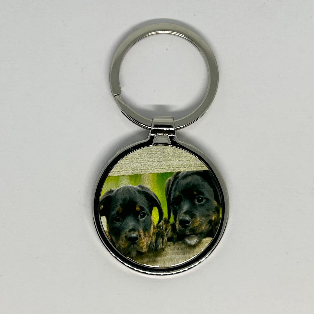 Sleutelhanger met jouw foto - Rond