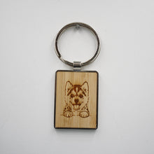 siberische huskey sleutelhanger