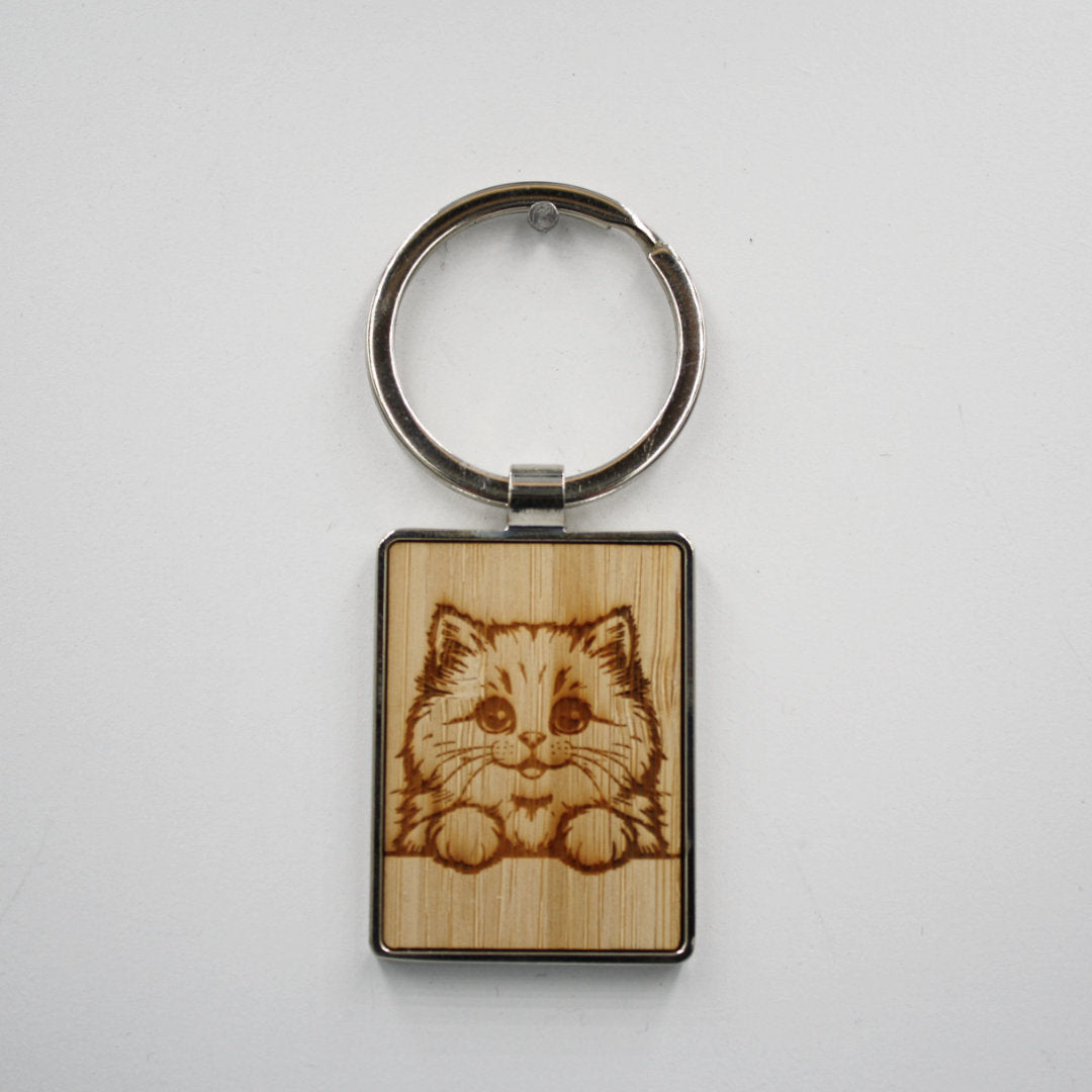 siberische kat sleutelhanger