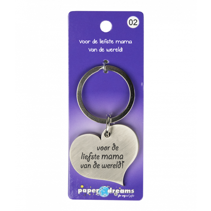 Hartje met tekst: Voor de liefste mama