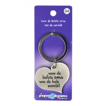 Hartje met tekst: Voor de liefste oma