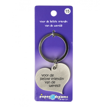 Hartje met tekst: Voor de liefste vriendin