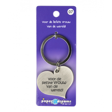 Hartje met tekst: Voor de liefste vrouw