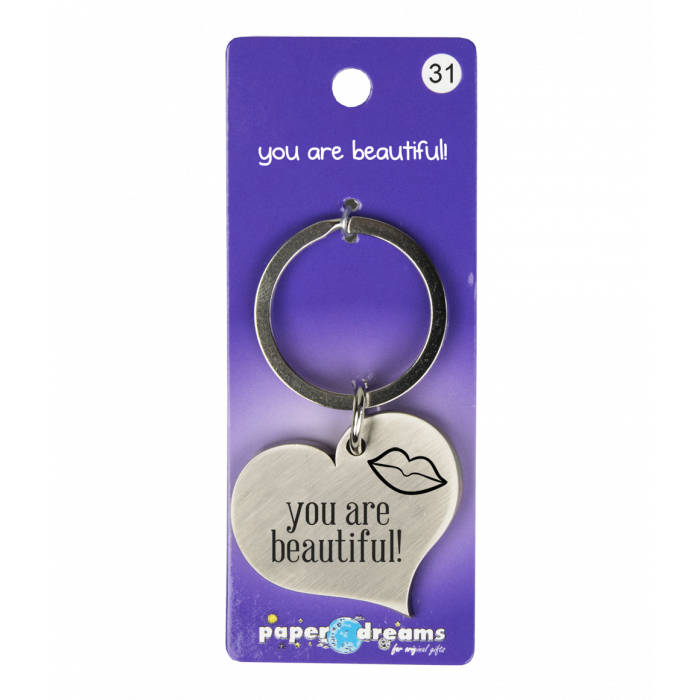 Hartje met tekst: You are beautiful
