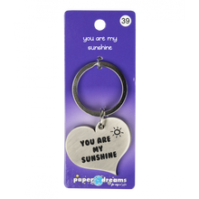 Hartje met tekst: You are my sunshine